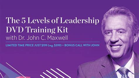 The 5 Levels Of Leadership DVD Training Kit By John C Maxwell