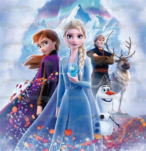 Disney Frozen 2 Into the Unknown Anna Elsa Kristoff Sven Olaf Edible C – A Birthday Place