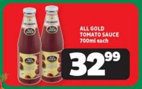 All Gold Tomato Sauce Ml Each Offer At Usave