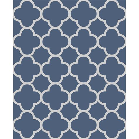 2625 21855 Blue Quatrefoil Origin Symetrie Wallpaper By A Street