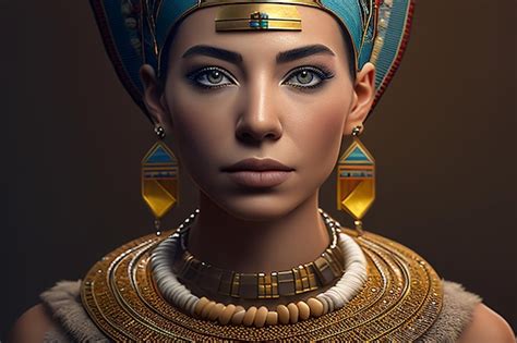 Premium AI Image | Cleopatra portrait of a woman queen of ancient Egypt