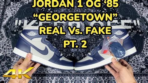 NEW BATCH FAKE VS REAL JORDAN 1 OG 85 GEORGETOWN Nike Shoes