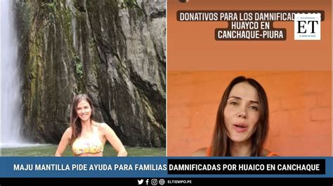 DIARIO EL TIEMPO Maju Mantilla Pide Apoyo Para Familias Damnificadas