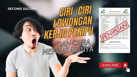 Ciri Ciri Lowongan Kerja Penipuan Dan Bagaimana Cara Mengatasinya YouTube