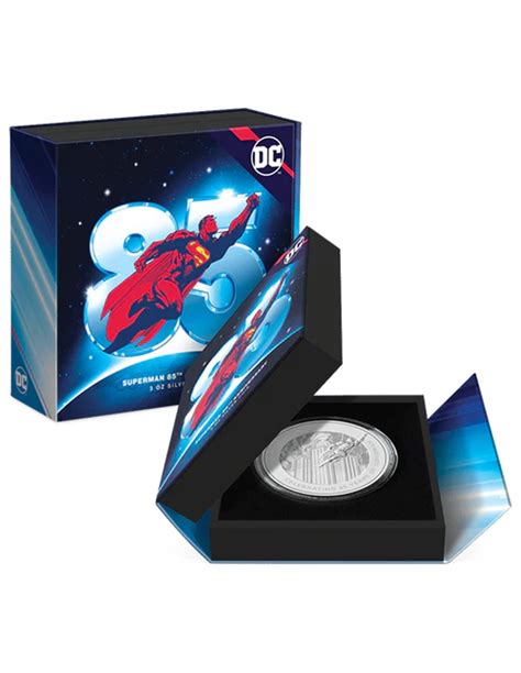 SUPERMAN 85th Anniversary DC Comics 3 Oz Silver Coin 10 Niue 2023