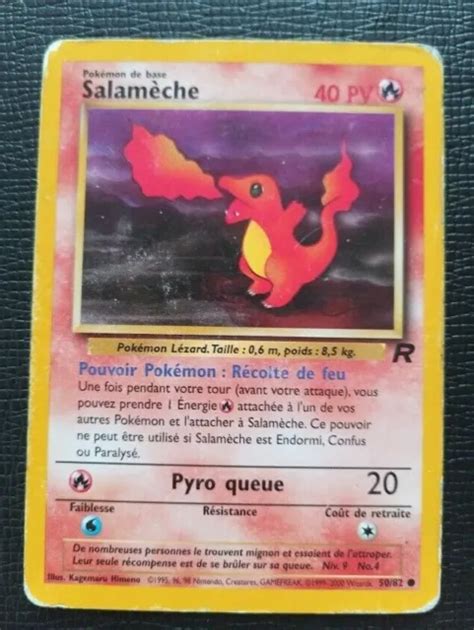 CARTE POKÉMON SALAMÈCHE 50 82 Edition Team Rocket FR EUR 3 00