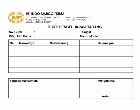 Detail Contoh Surat Laporan Pengiriman Barang Koleksi Nomer 27