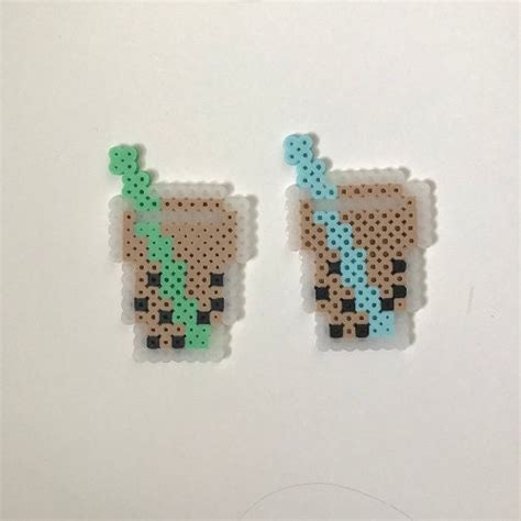 Bubble Tea Perler Bead Tea Perler Bead Perler Bead Perler Bead Art