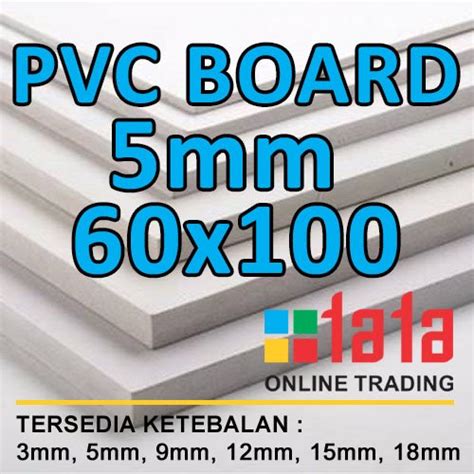 Jual Pvc Foam Board Putih Papan Lembaran Potongan Tebal Mm Ukuran