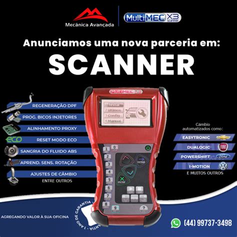 Scanner Automotivo Multimec X Mec Nica Avan Ada