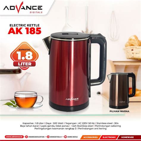 Jual Kettle Listrik Teko Listrik Advance Ak 185 Ak185 Kapasitas 1 8