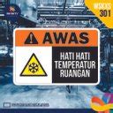 Jual X2 WSKXS 301 Stiker Safety Sign Sticker Rambu Keselamatan Kerja