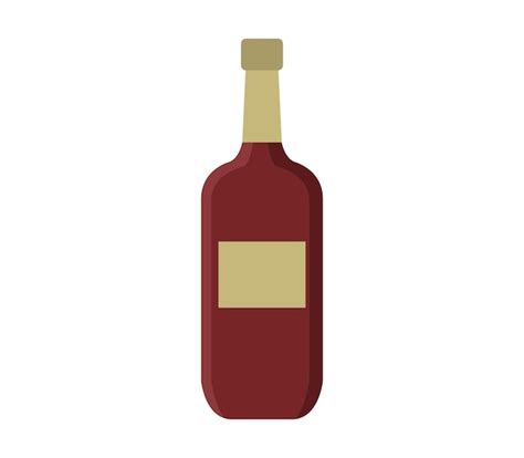 Botella De Vino Vector Premium