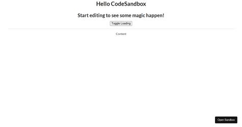 Semantic Loader Example Codesandbox