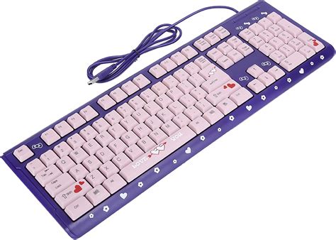 Teclado Teclado Rosa Teclado Usb Con Cable Ultrafino Lindo Teclado Rosa