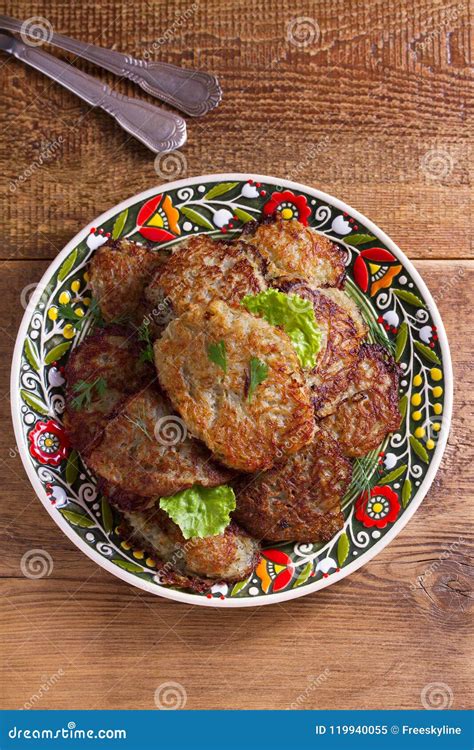 Vegetable Fritters Latkes Draniki Hash Browns Popular Dish In Many