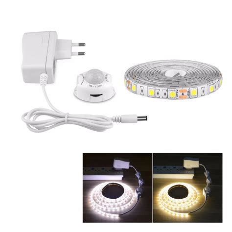 Waterproof DC 12V Motion Sensor LED Strip light 5050 SMD PIR Sensor LED ...