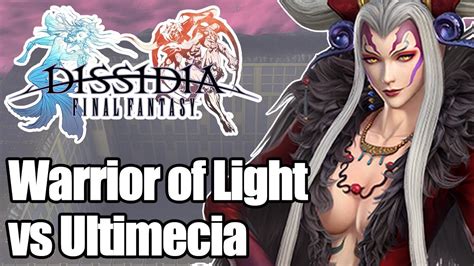 Warrior Of Light Vs Ultimecia Dissidia Final Fantasy Destiny