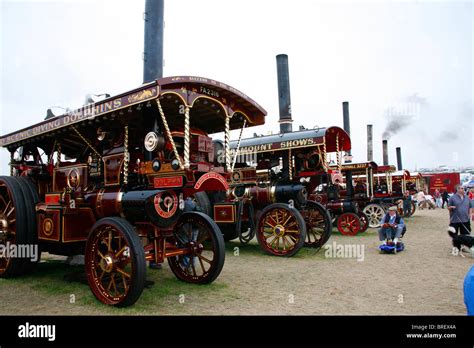 Steam Traction Engines At The Great Dorset Steam Fair Stock Photo Alamy