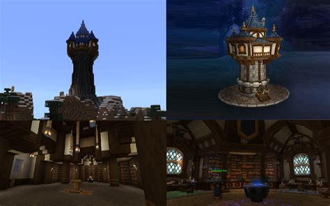 Survival Build Wow Mage Tower R Minecraft