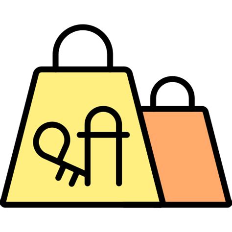 Icono De Bolsas De Compra Generic Outline Color