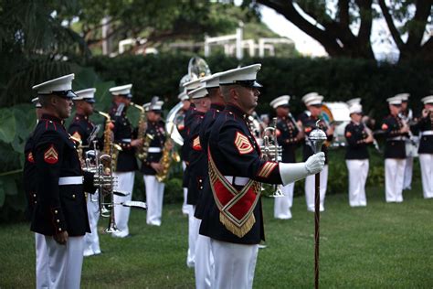 Gunnery Sgt Brad Rehrig Drum Major For The U S Marine Nara Dvids