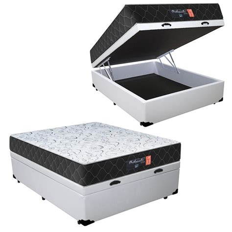 Cama Box Ba Casal Colch O Espuma D Semi Ortop Dico Extra Firme