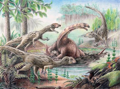 Triassic Deadly Swamps By Fossil1991 Paleo Art Dinosaur History