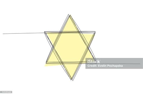 Bethlehem Continuous One Line Christmas Vector Star Isolated On White ...