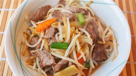 Beef Chop Suey Beansprouts Recipe Youtube