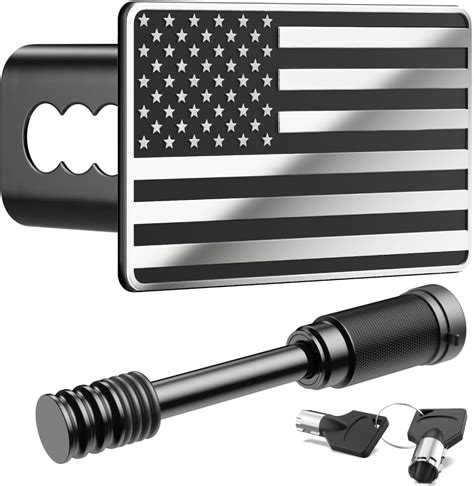 Amazon Kinidas Heavy American Flag Metal Trailer Hitch Cover For