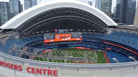 Blue Jays Unveil Completed Outfield District Of Rogers Centre