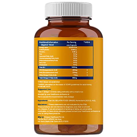 Buy Carbamide Forte Triple Strength Omega Fish Oil Mg Softgel