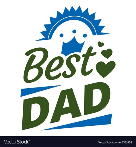 Best Dad Badge 1 Royalty Free Vector Image Vectorstock