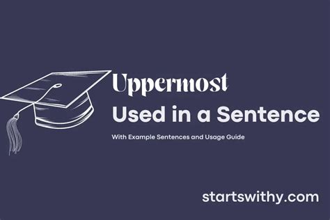 uppermost   sentence examples  ways   uppermost
