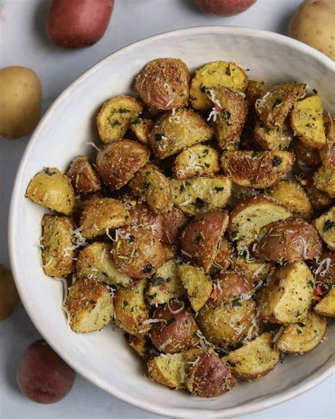 Air Fried Rosemary Parmesan Potatoes Kinda Healthy Recipes