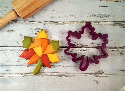 Fall Autumn Oak Leaf Cookie Cutter And Fondant Cutter And Clay Etsy