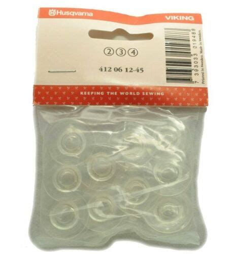 Viking Husqvarna Genuine Bobbins 10 Pack 412 06 12 45 Fits 2 3 4 Groups Ebay