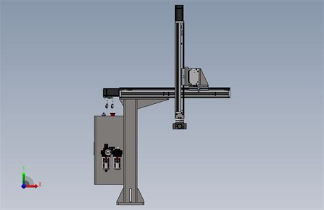 悬臂型xyz三轴模组滑台3d图纸桁架xyz三轴直角坐标型机械手sw模型solidworks 2016模型图纸下载 懒石网