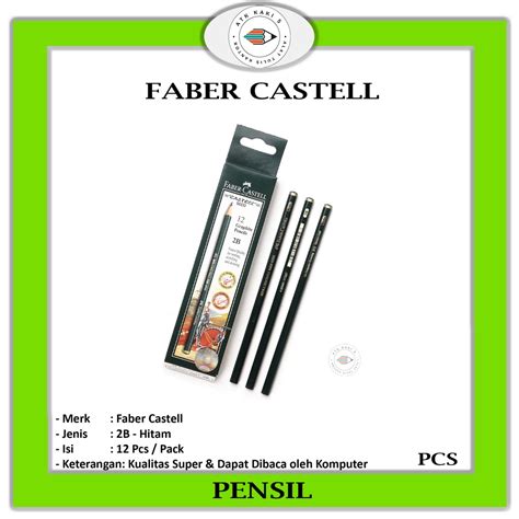 Jual Faber Castell Pencil Tulis Fb B Varian Pensil Ujian