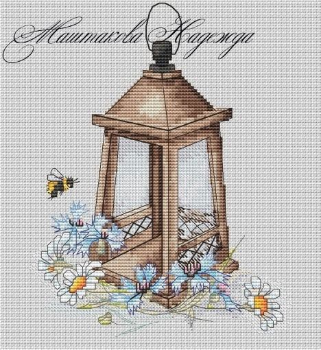 Spring Lantern Cross Stitch Pattern Code Nm Nadezhda Mashtakova