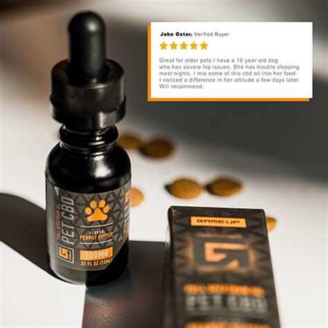 Full Spectrum Pet Cbd Oil Peanut Butter Organic Lab Tested