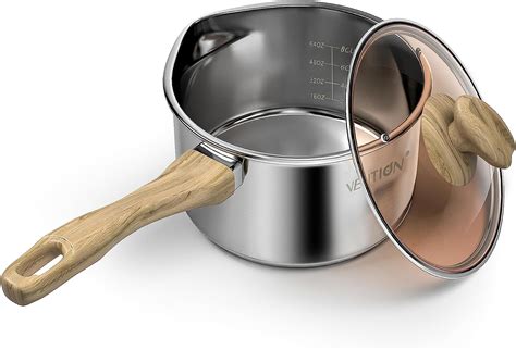 Amazon Vention Sauce Pan With Pour Spout Stainless Steel Pot With