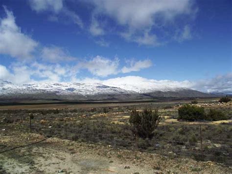 : Snow in Matroosberg Mountains near Ceres - August 2014,