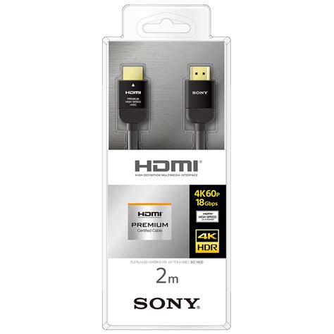 Sony Premium Hdmi Cable M High Speed K P K Hdr Ultra Hd Dlc