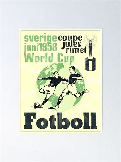 "Soccer World Cup 1958 - fotboll" Poster for Sale by Avarec | Redbubble