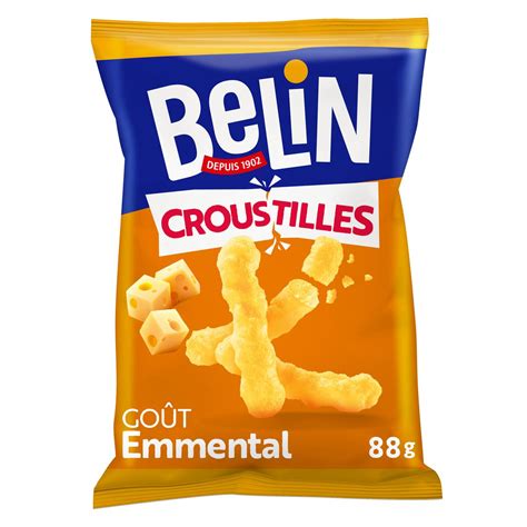 BELIN Biscuits croustilles à l emmental 88g pas cher Auchan fr