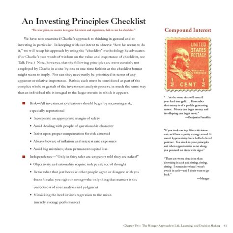 Charlie Munger Investment Principles | PDF