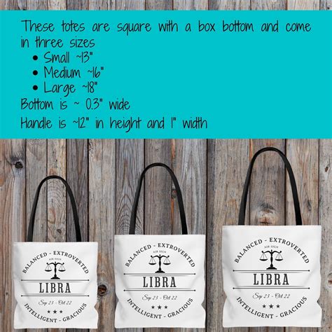 Libra Zodiac Sign Tote Bag Libra Tote Bag Astrology Gift Etsy