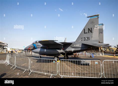 Usa Military Aircraft On Display At The Farnborough International